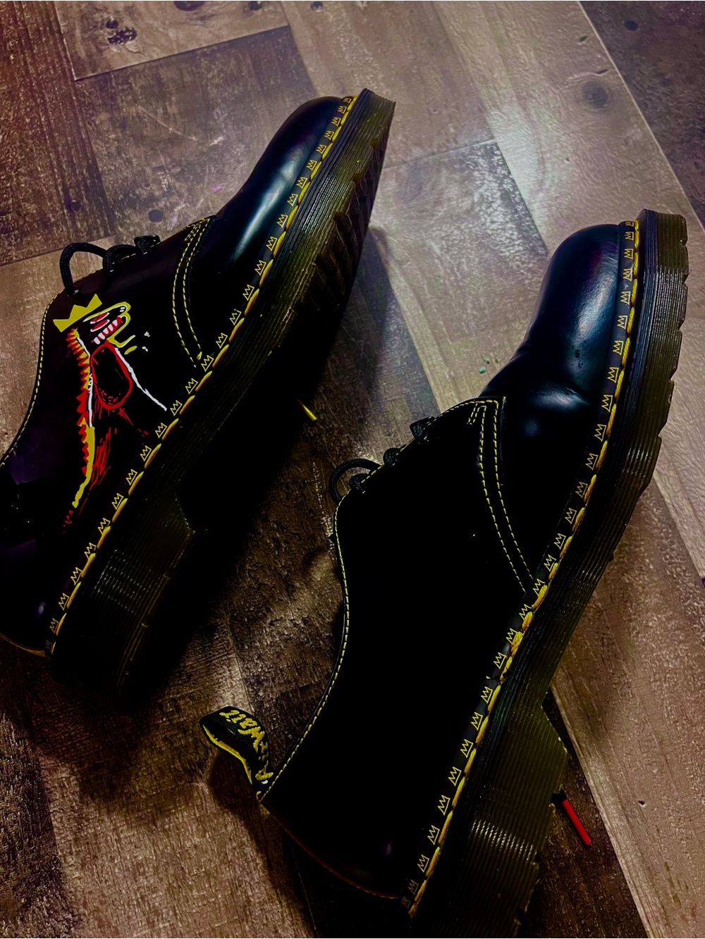 Dr Martens Jean Basquiat Collaboration 1461 release M 10 W 11 no box - Picture 2 of 12